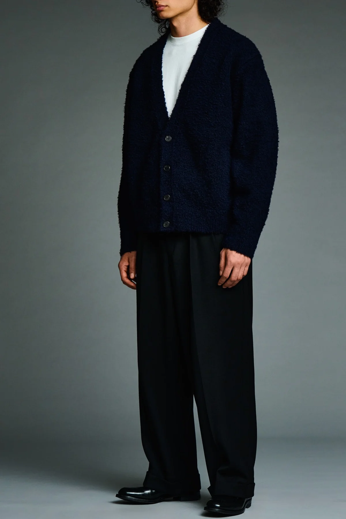 A.presse | Cashmere Mole Yarn Cardigan - Image 3