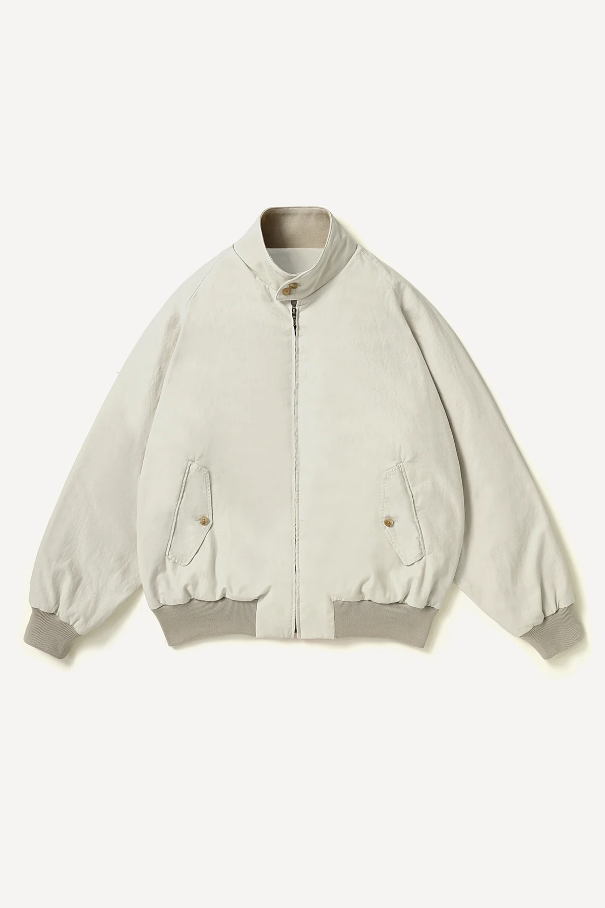 A.presse | Cotton Silk Back Gabardine Harrington Jacket