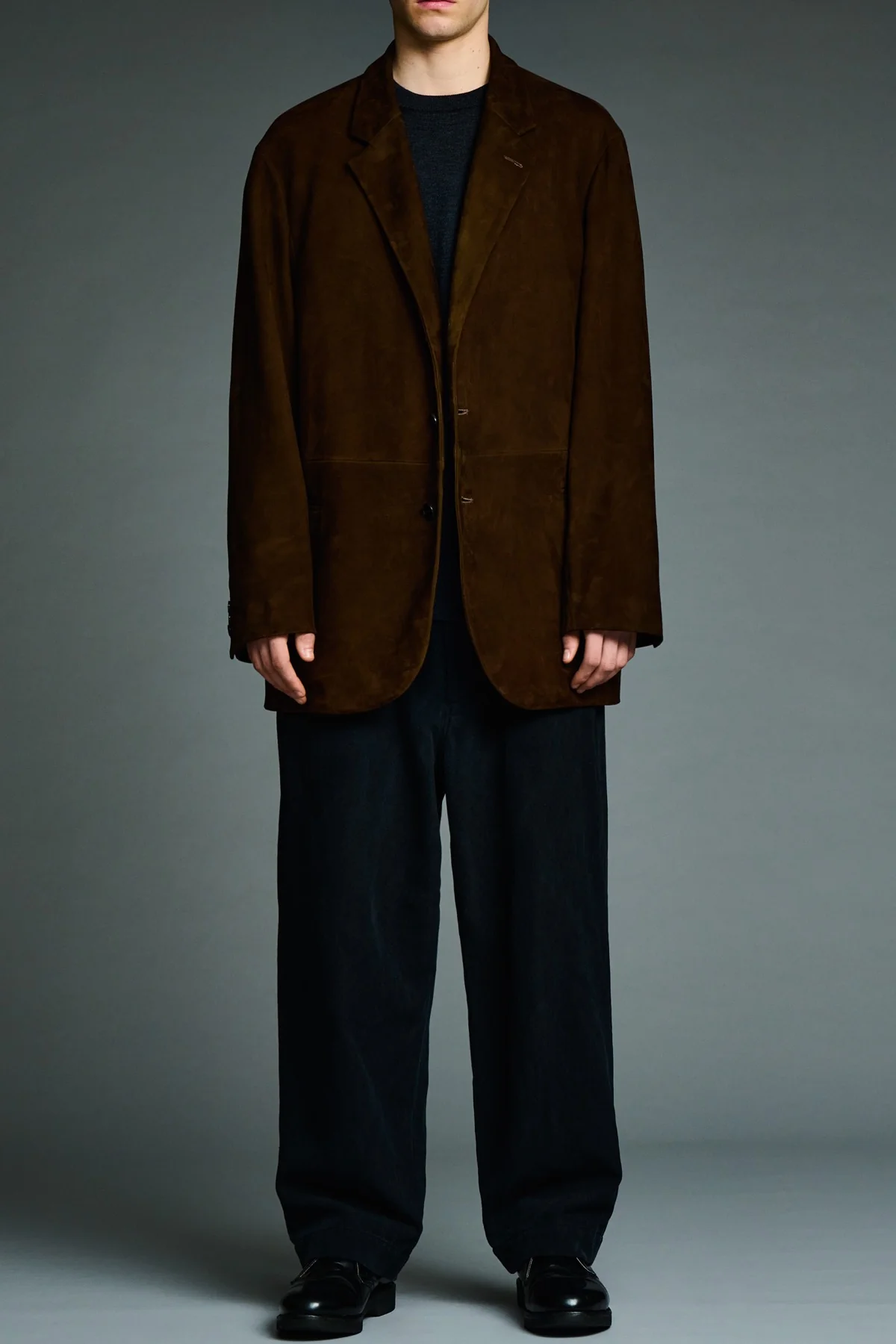 A.presse | Suede Leather Tailored Jacket - Image 2