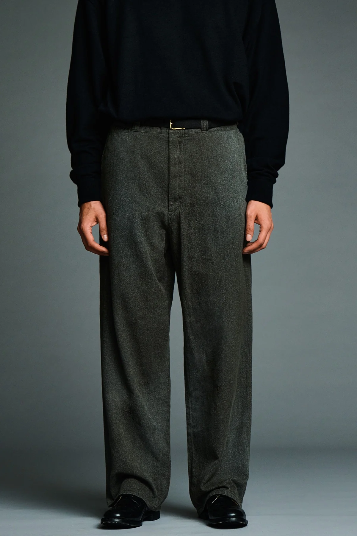 A.presse | Vintage Black Chambray Work Pant - Image 2