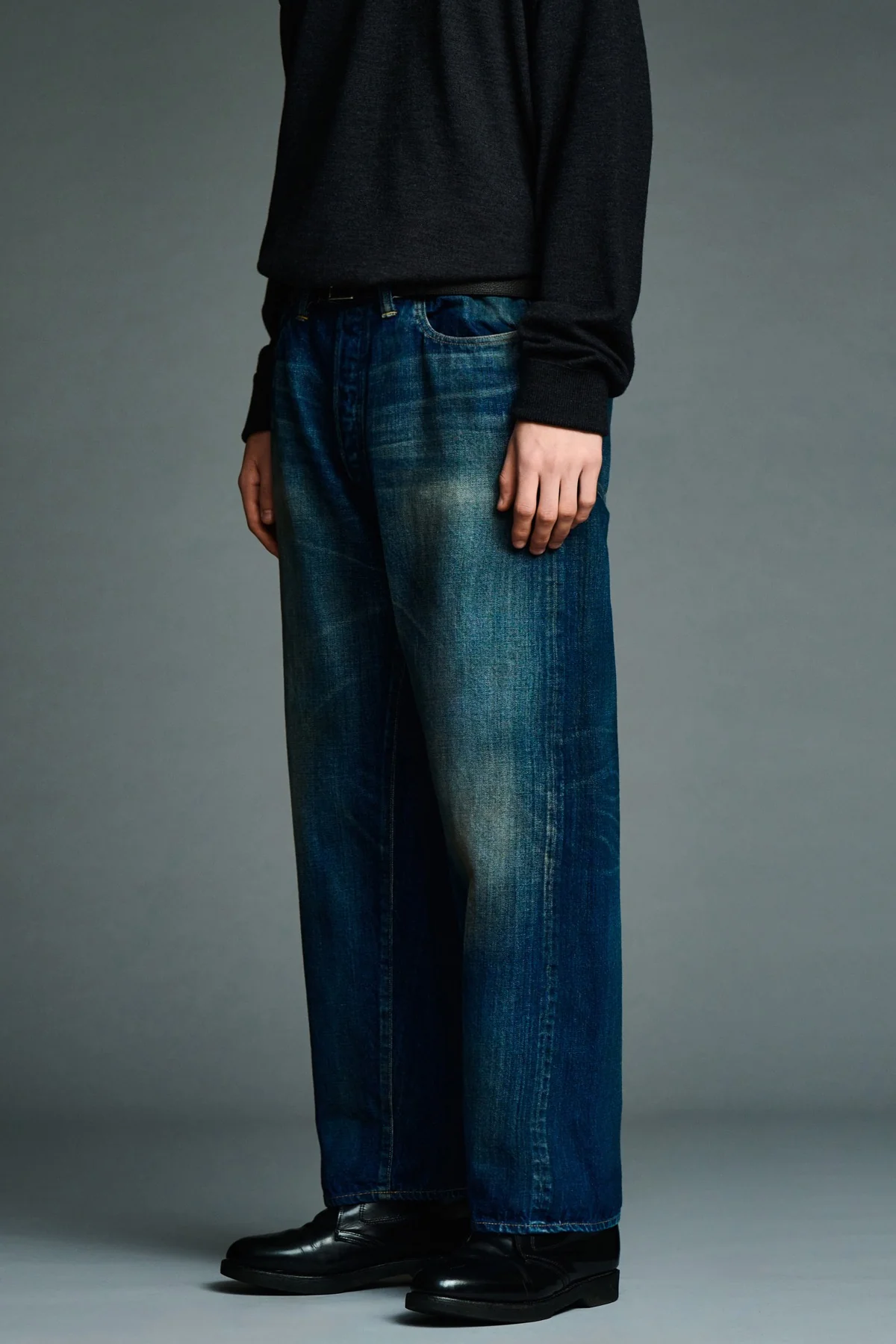 A.presse | Vintage Washed Straight Denim Pant - Image 3