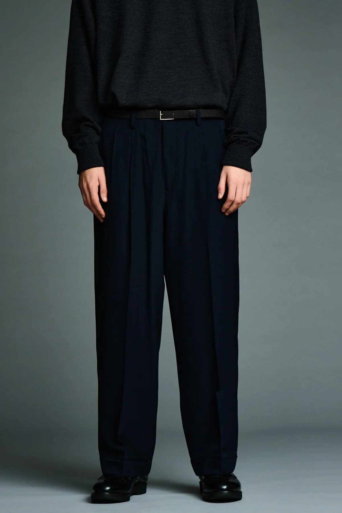 A.presse | Wool Rayon Wide Trouser - Image 2