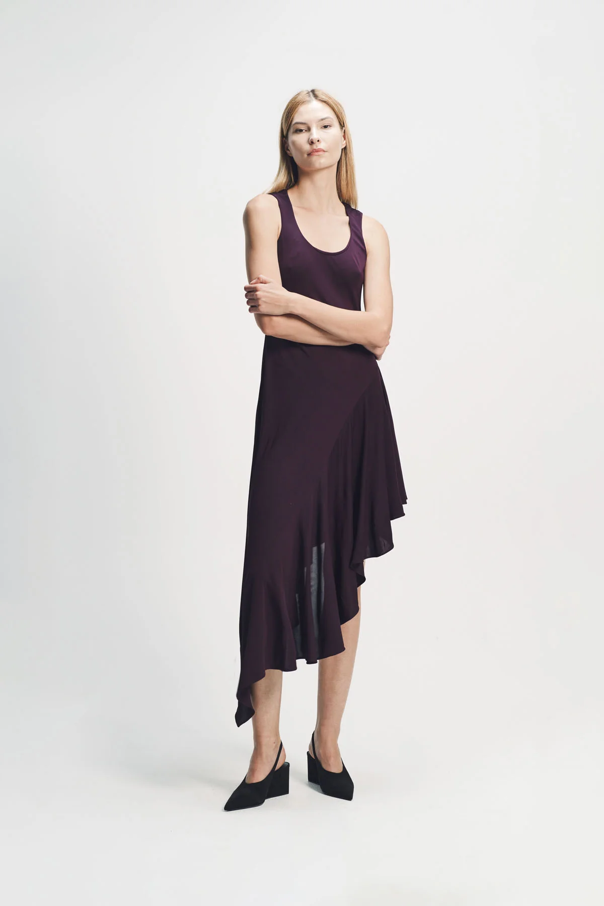 Alaïa | Asymmetric Fluid Jersey Dress