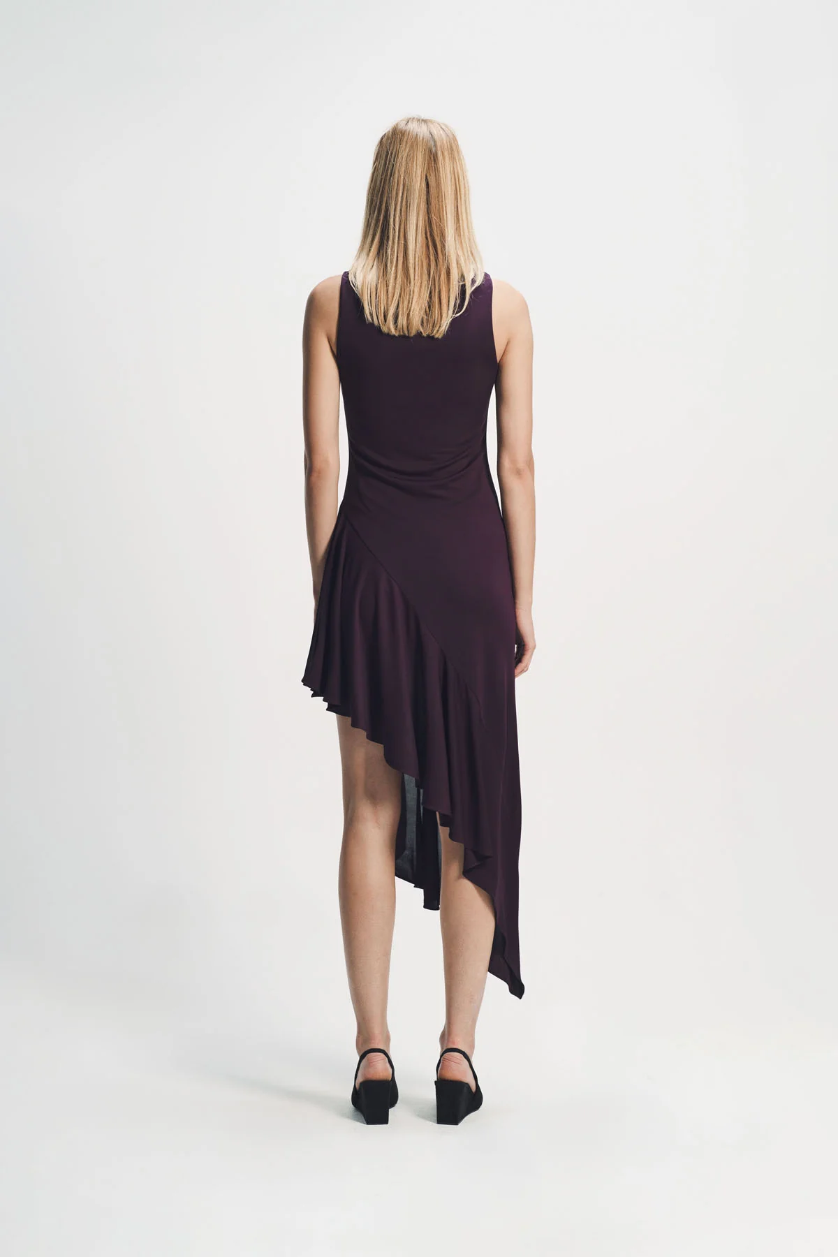 Alaïa | Asymmetric Fluid Jersey Dress - Image 4