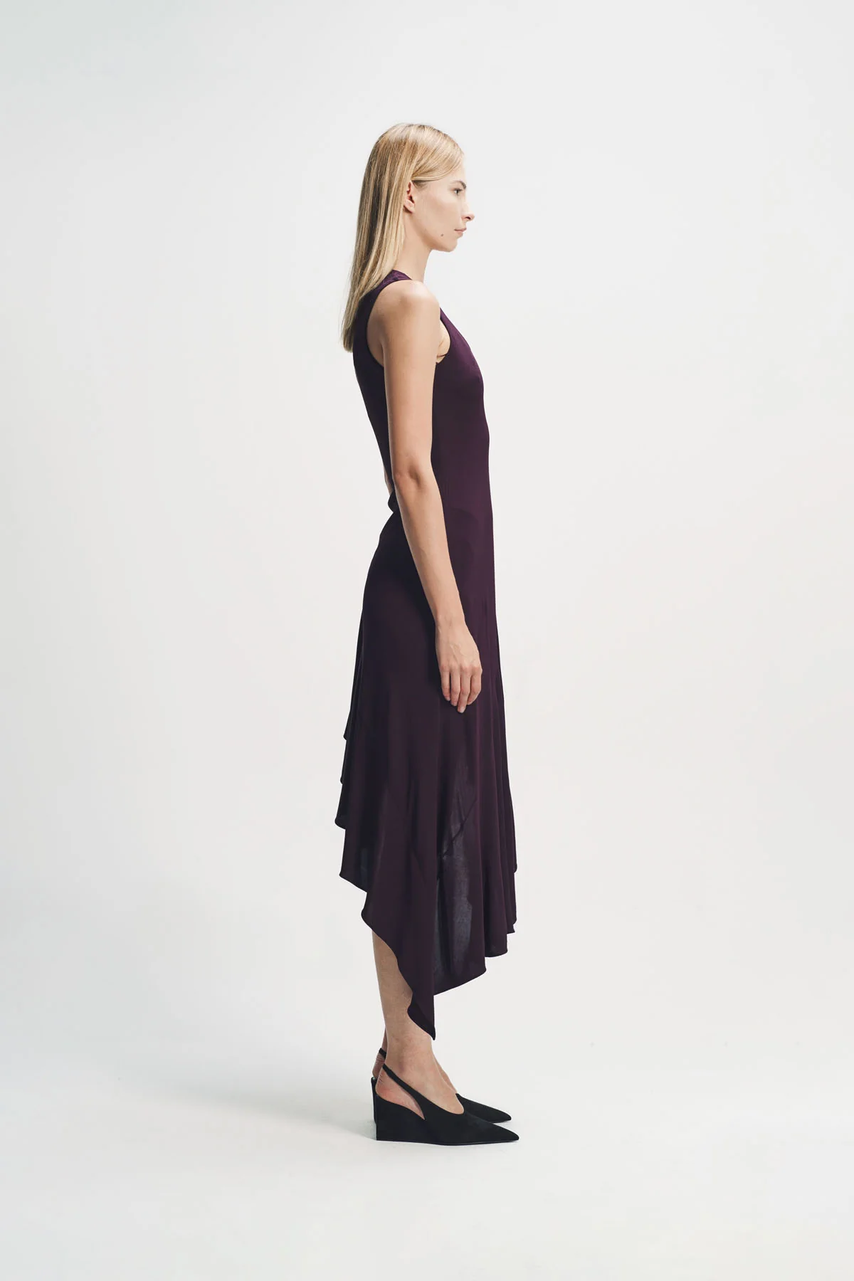 Alaïa | Asymmetric Fluid Jersey Dress - Image 5