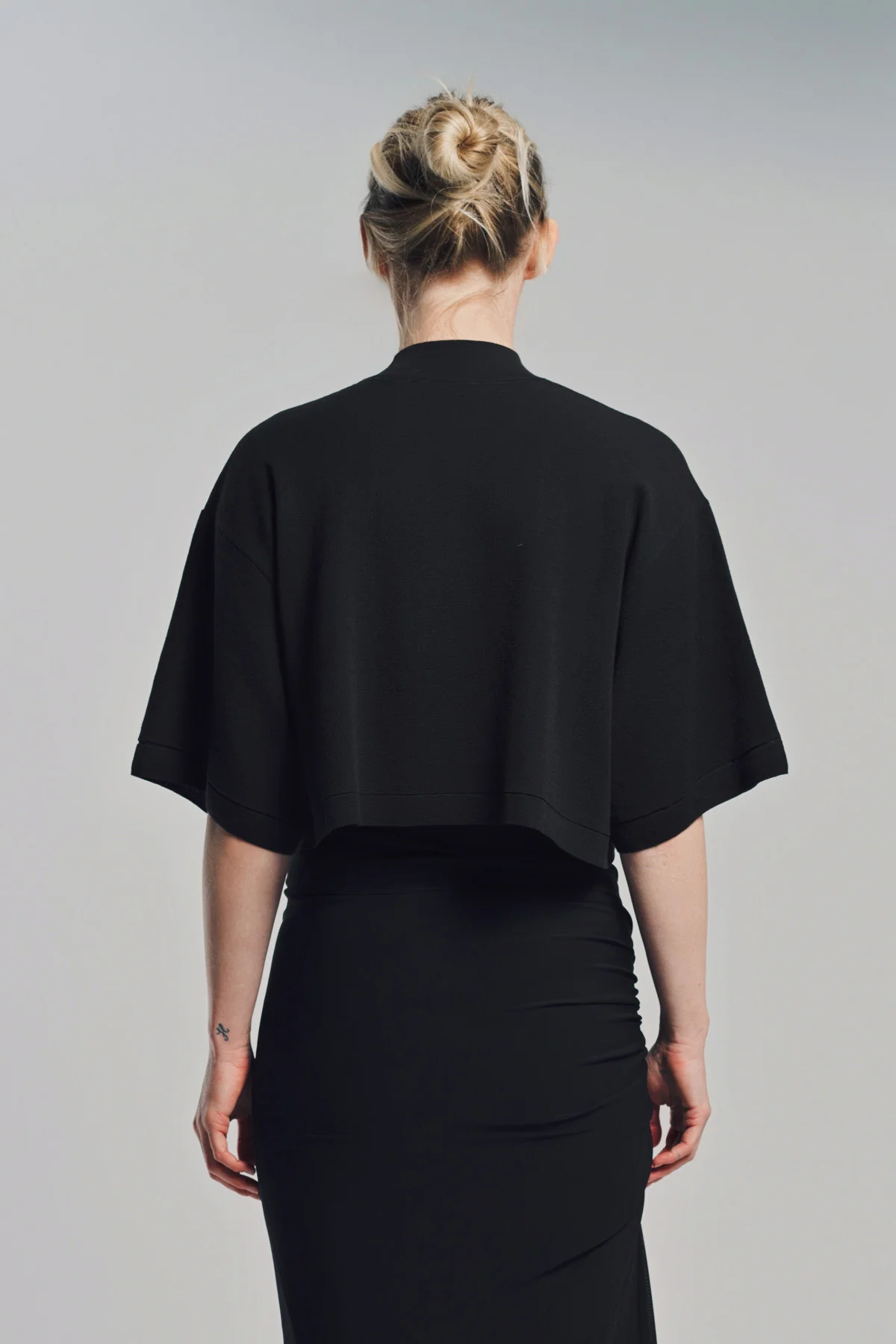 ALAÏA | KNITTED CROPPED T-SHIRT - Image 4