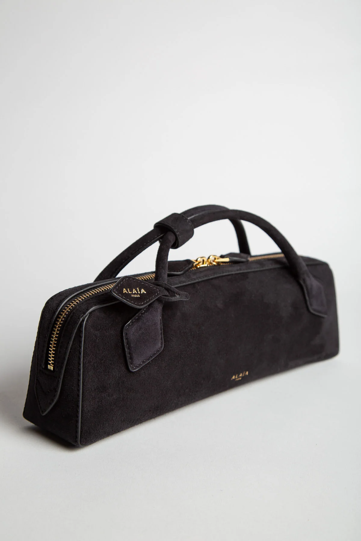 ALAIA | LE TECKEL CLUTCH IN SUEDE GOATSKIN - Image 2