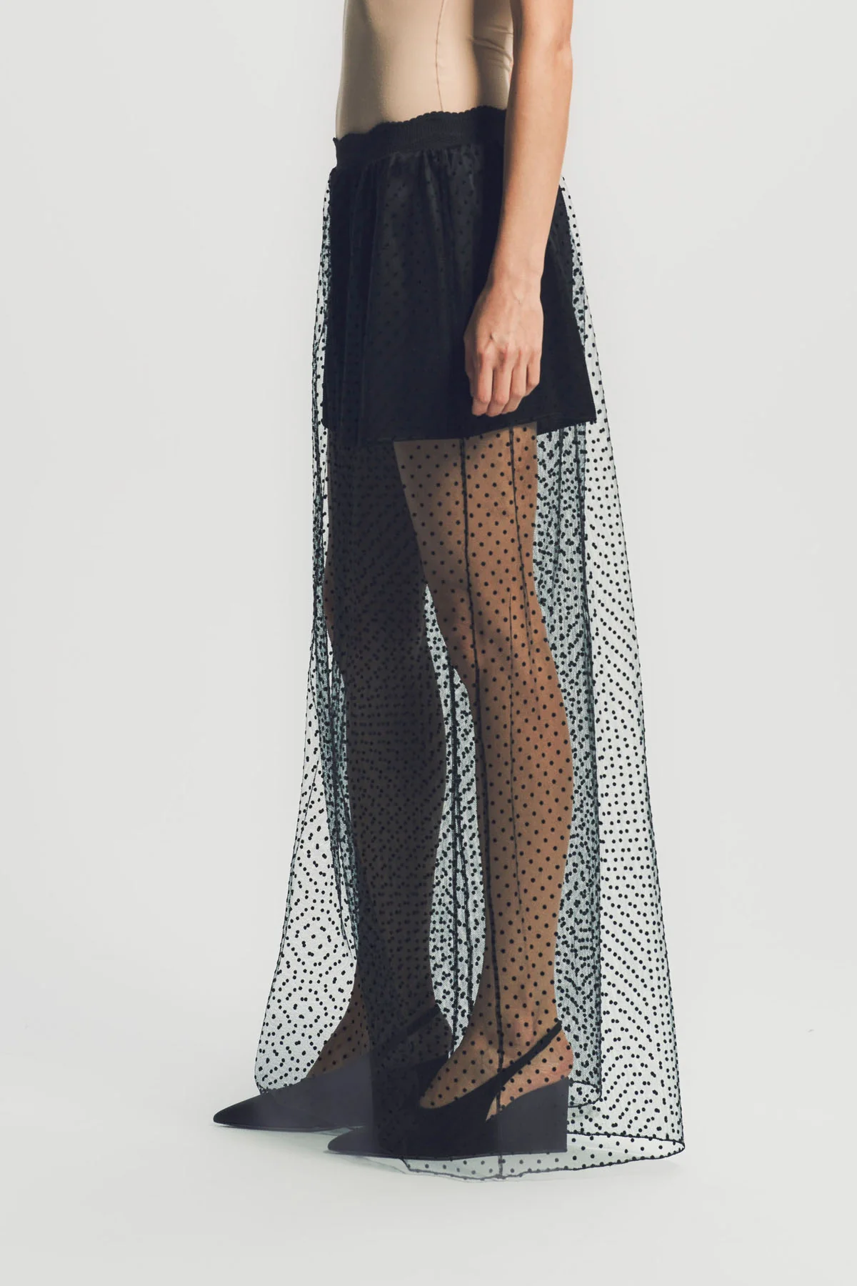 ALAÏA | WIDE LEG MESH PANTS - Image 3