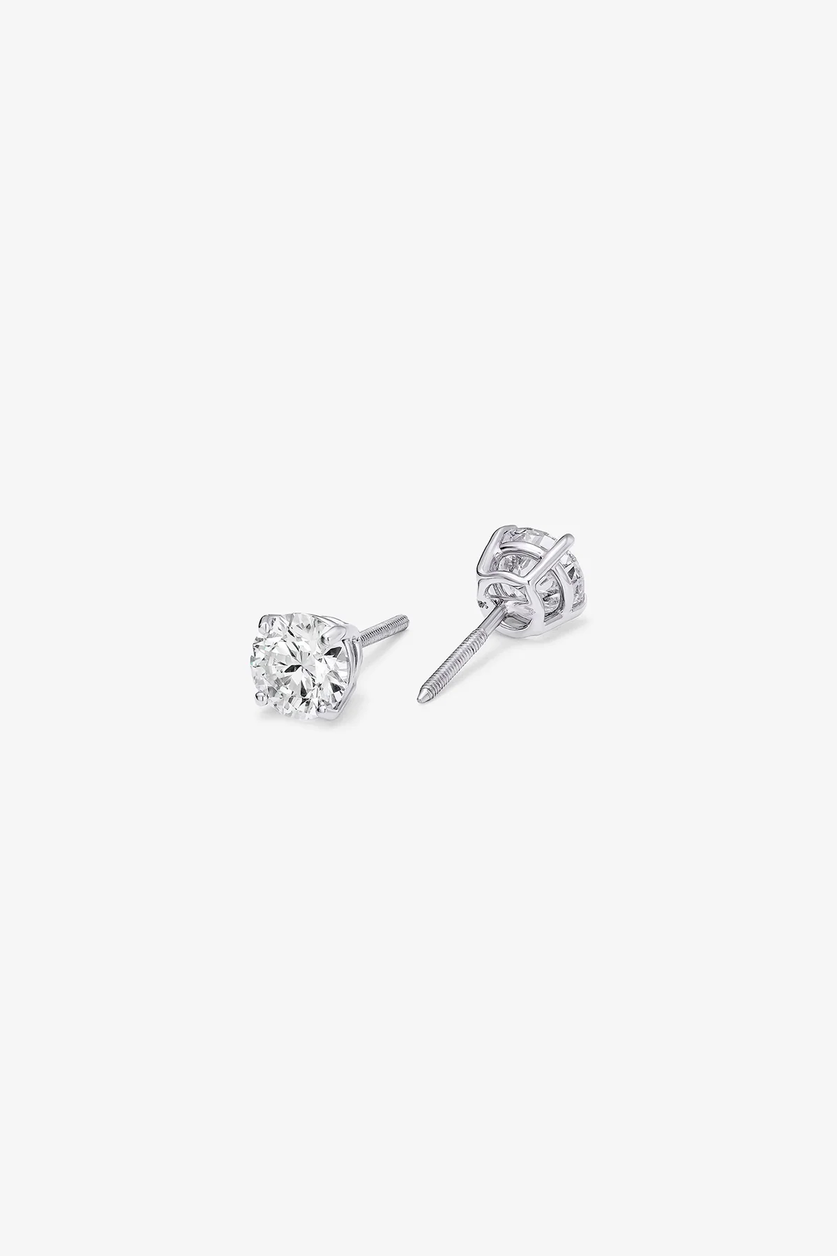 ALEX MOSS | WHITE GOLD STUD EARRINGS 1.0CT - Image 2