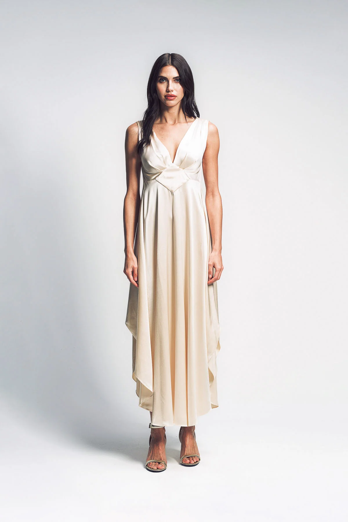 ALEXX BROWN | ART DECO SILK DRESS - Image 2