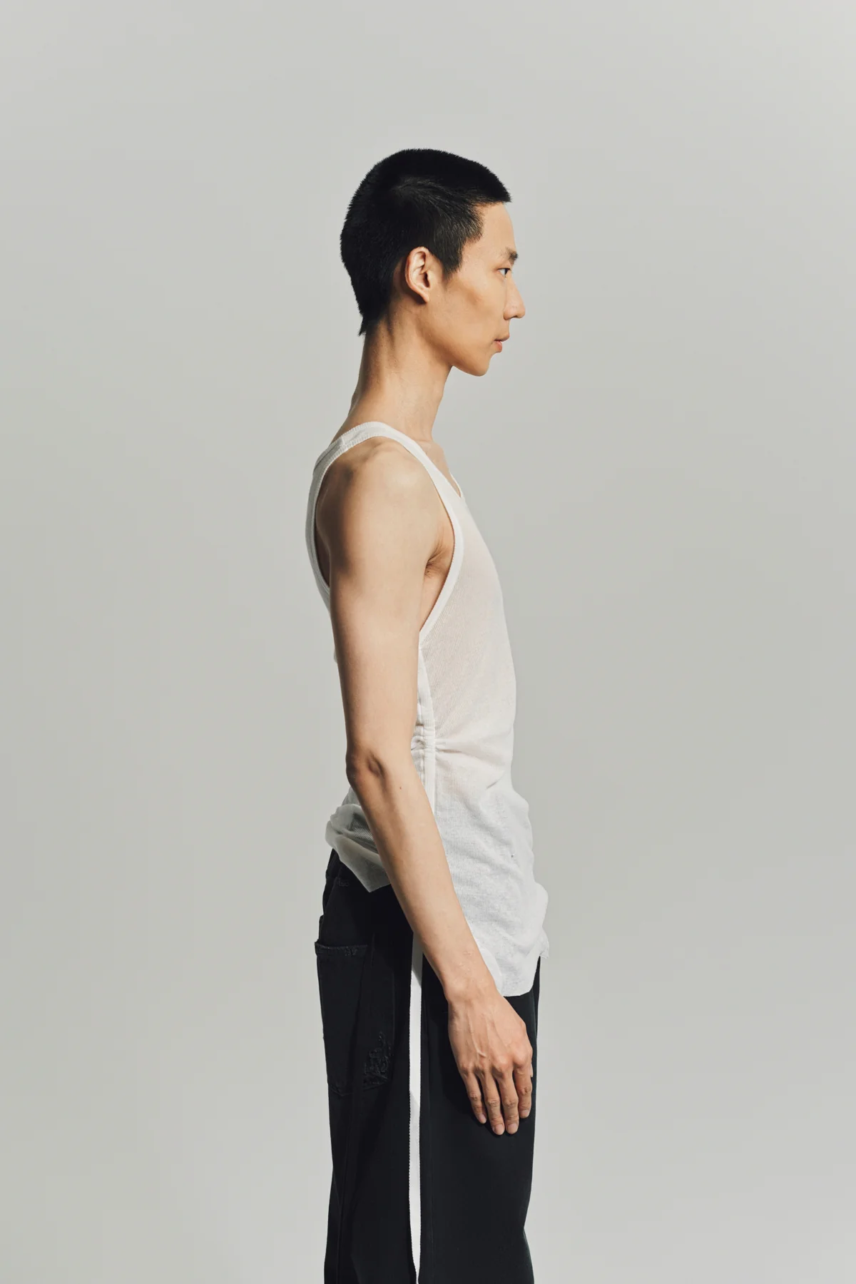 ANN DEMEULEMEESTER | BORIS WRINLKED CROPPED TANK - Image 3