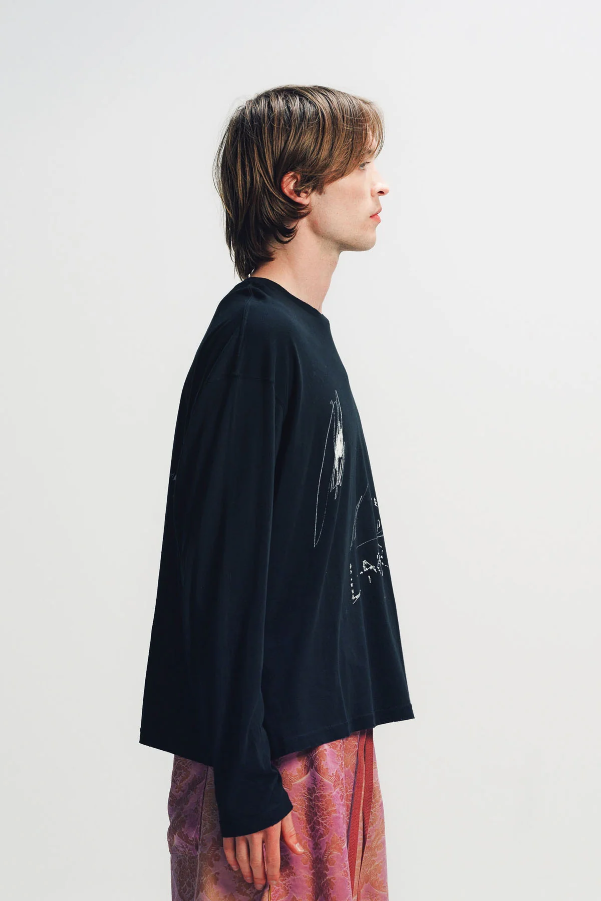 ANN DEMEULEMEESTER | EMIL RELAX FIT LONG SLEEVE BOXY T-SHIRT - Image 5