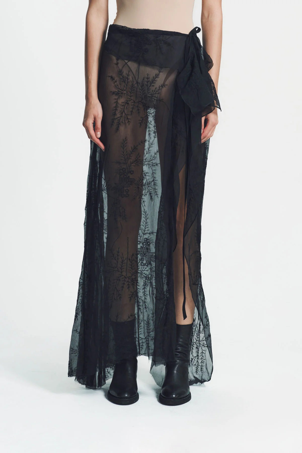 ANN DEMEULEMEESTER | LONA X-LONG ASYMMETRIC APRON - Image 2