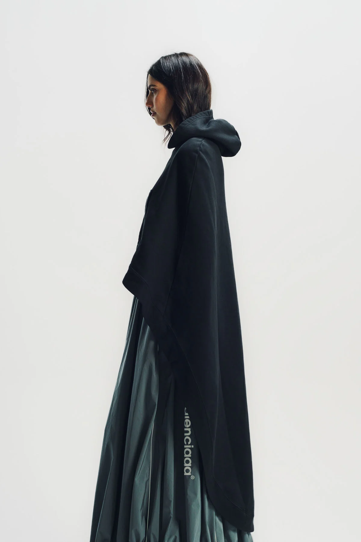 Balenciaga | Oversized Hooded Cape - Image 3