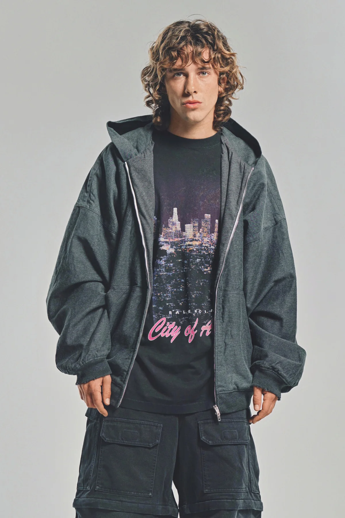BALENCIAGA | TROMPE L'OEIL HOODIE - Image 2