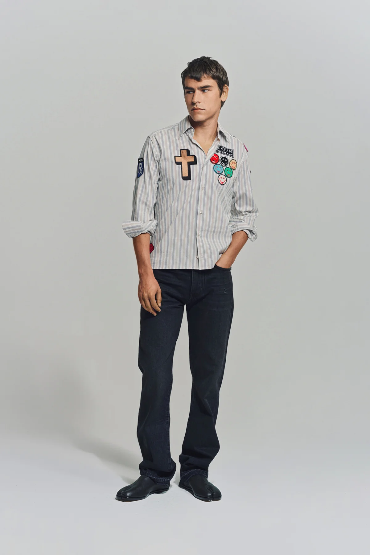 BEVERLY HILLS RECYCLER | DAMIEN HIRST LONG SLEEVE SPOT SHIRT 1