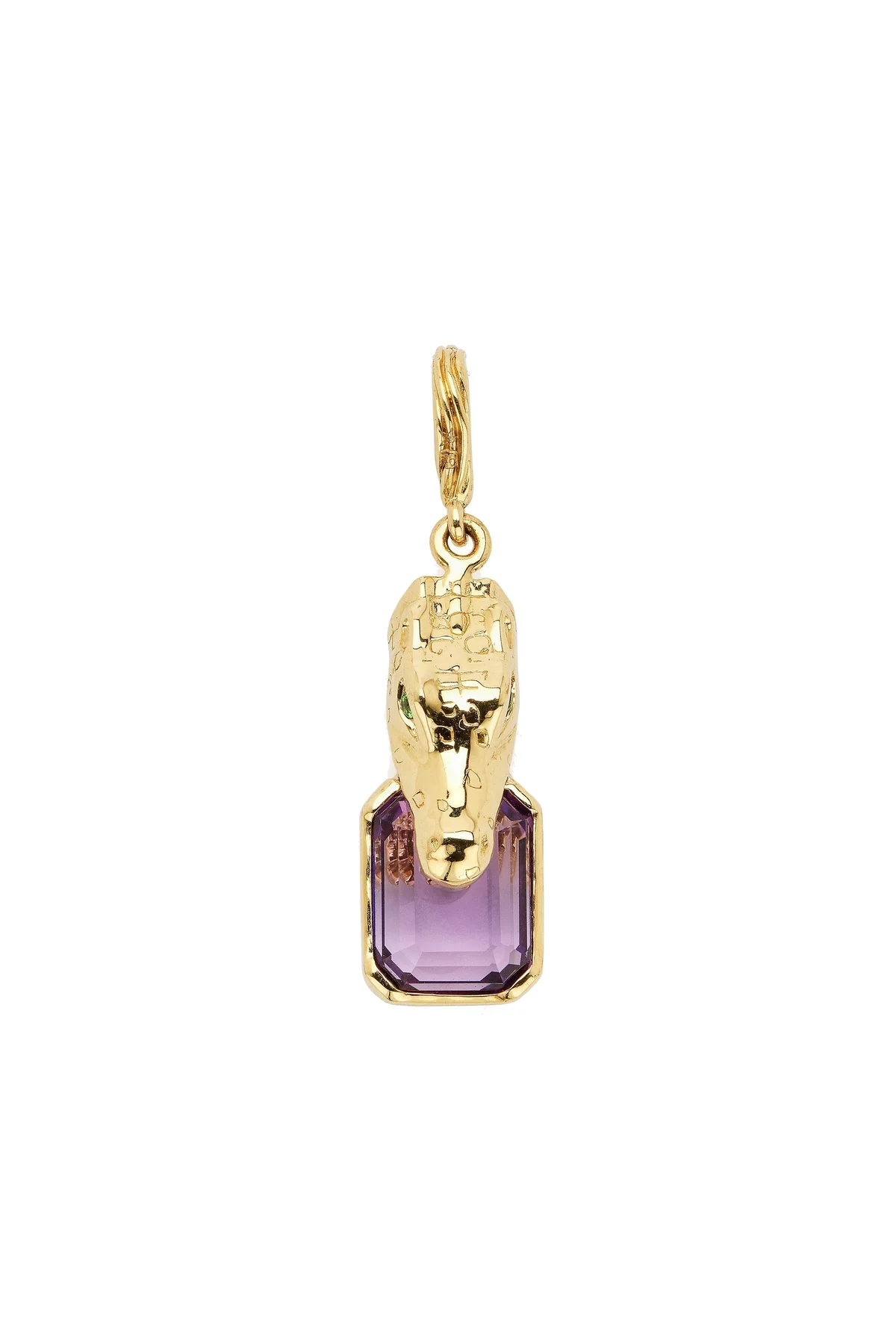 Bibi van der Velden | Alligator Biting Amethyst Pendant