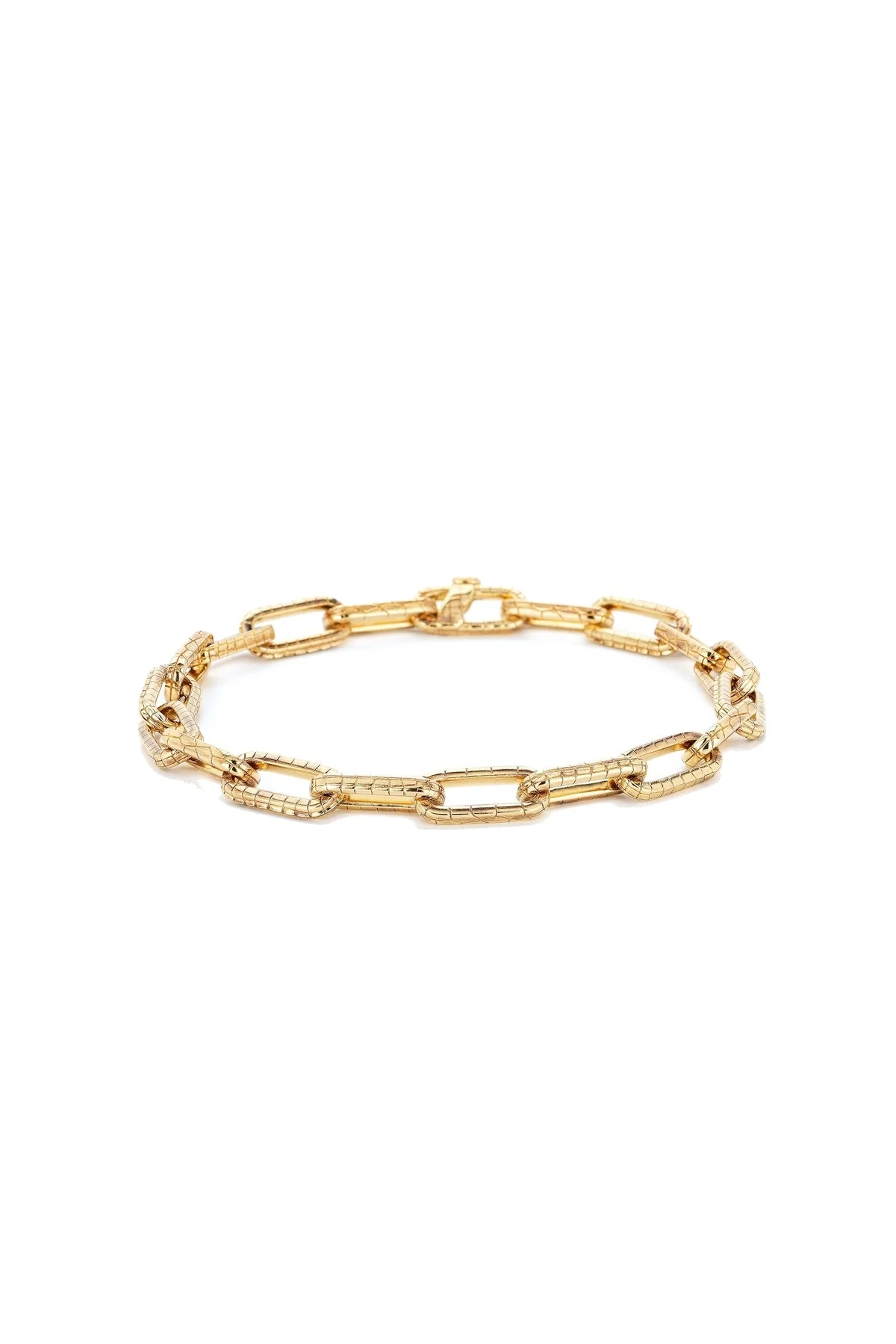 Bibi van der Velden | Fine Alligator Chain Link Bracelet - Image 3