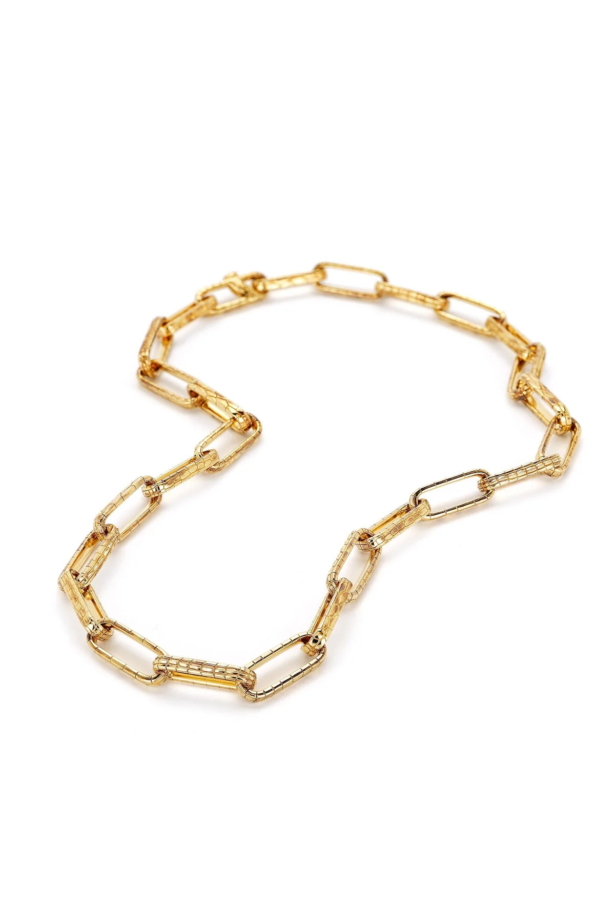 Bibi Van Der Velden | Fine Alligator Link Necklace Chain - Image 3