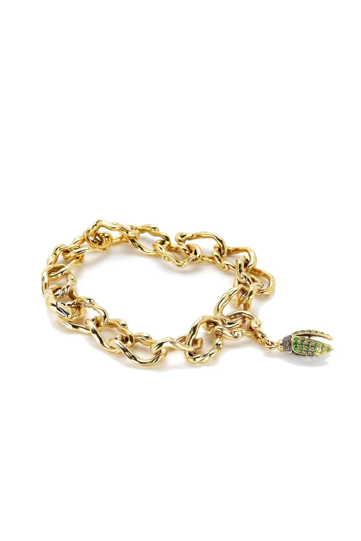 Bibi van der Velden | Mini Scarab Tsavorite Fly Wings Charm - Image 5