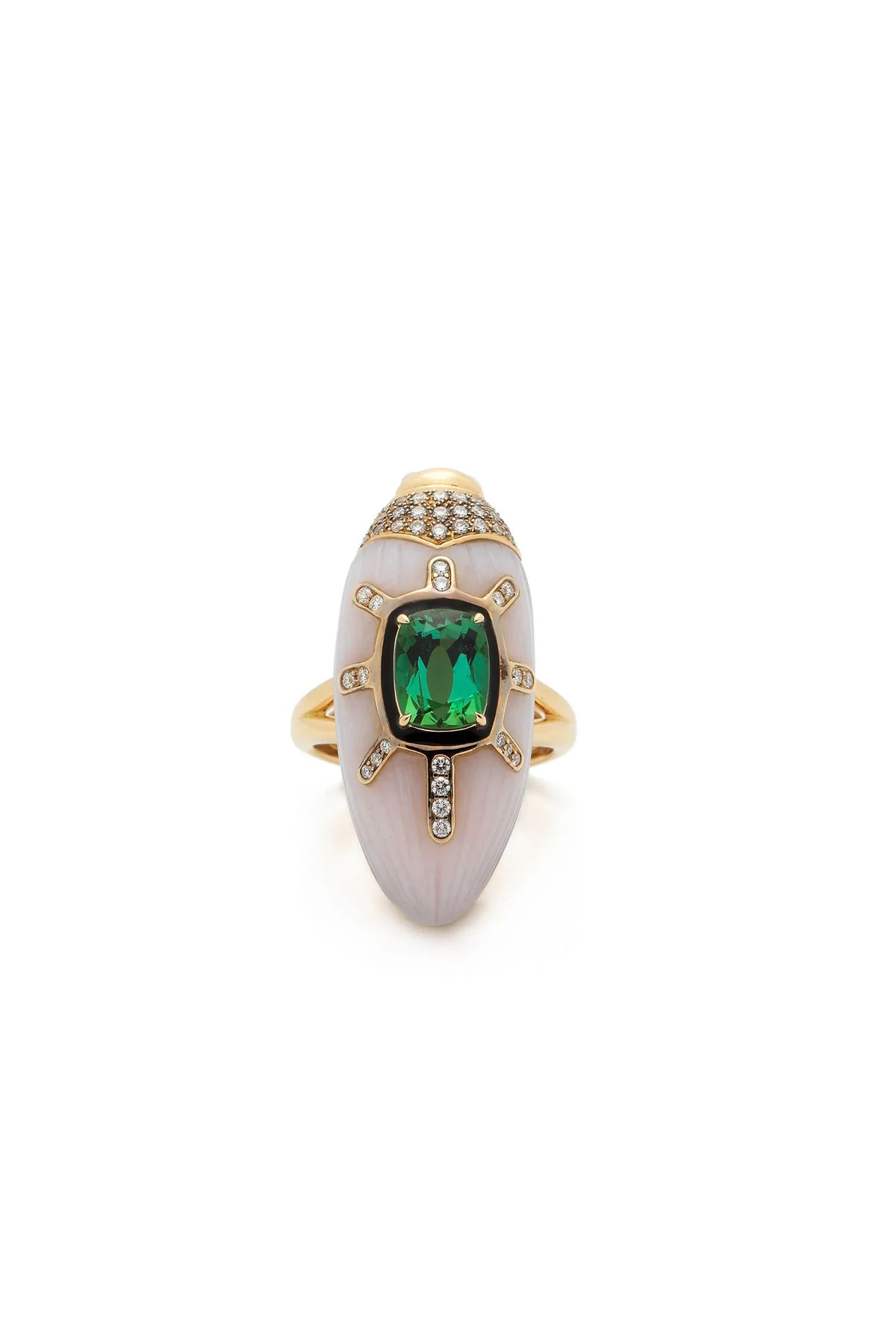Bibi Van Der Velden | Scarab Pink Opal Ring