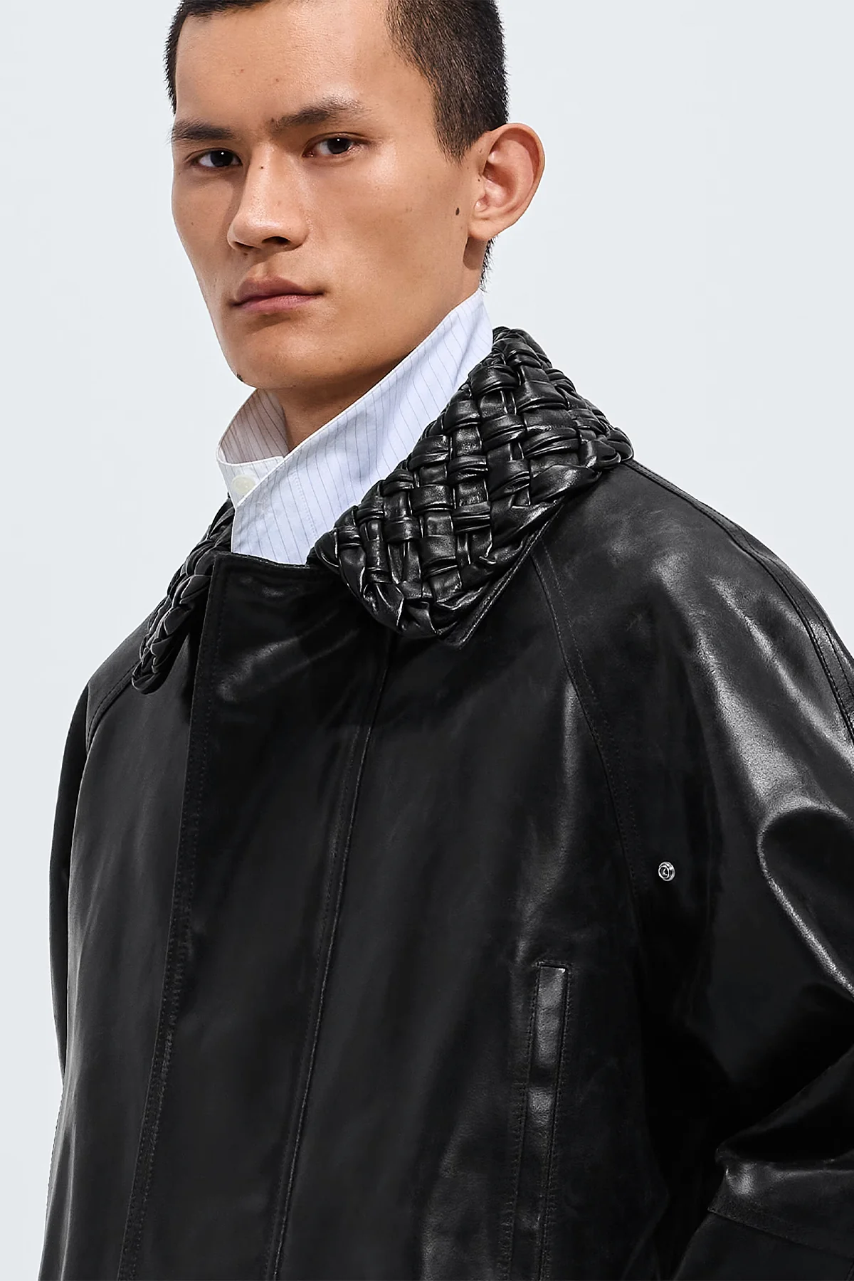 BOTTEGA VENETA | CRACKED LEATHER JACKET - Image 3