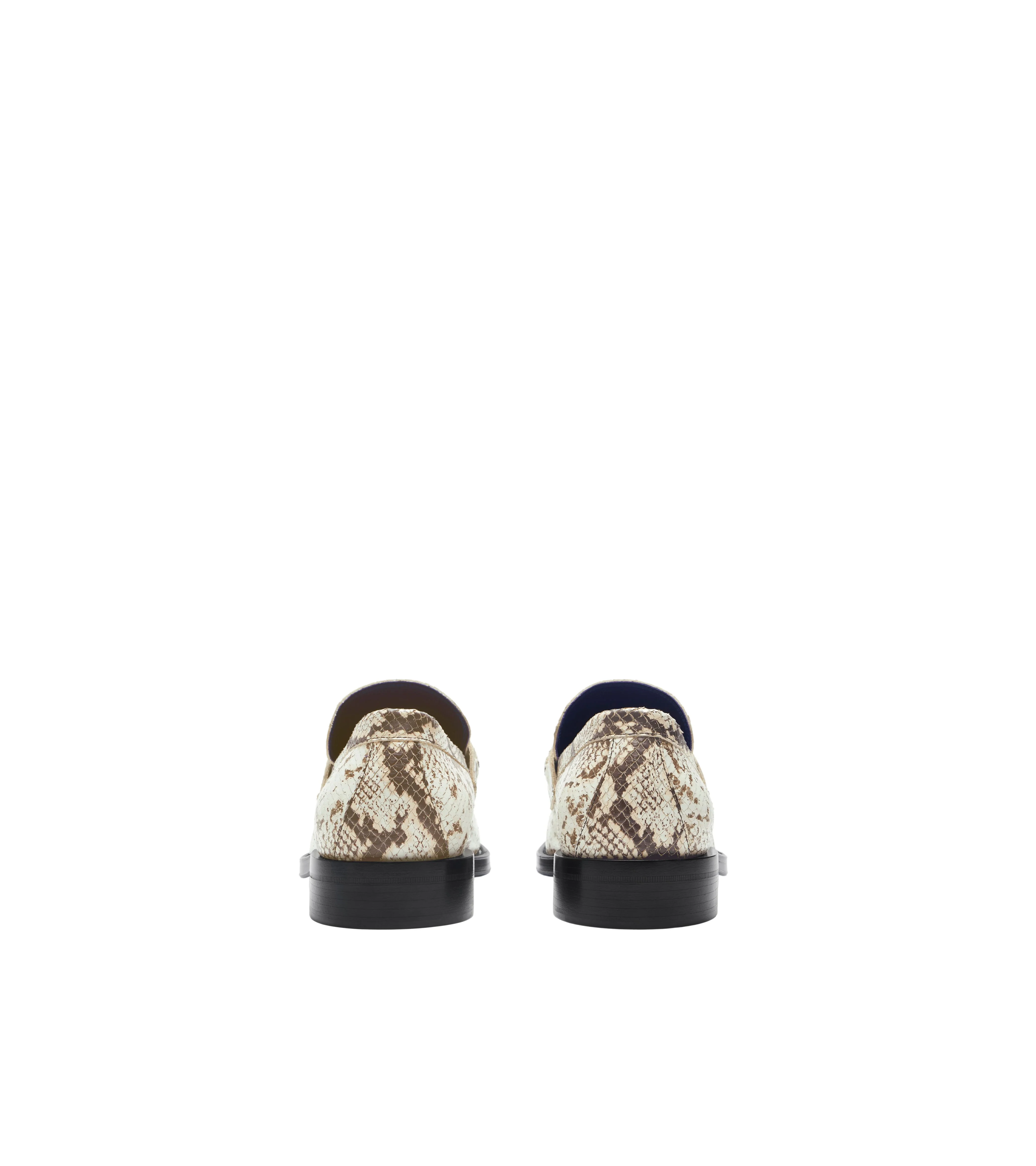 BURBERRY | LEATHER BARBED LOAFERS - Image 3