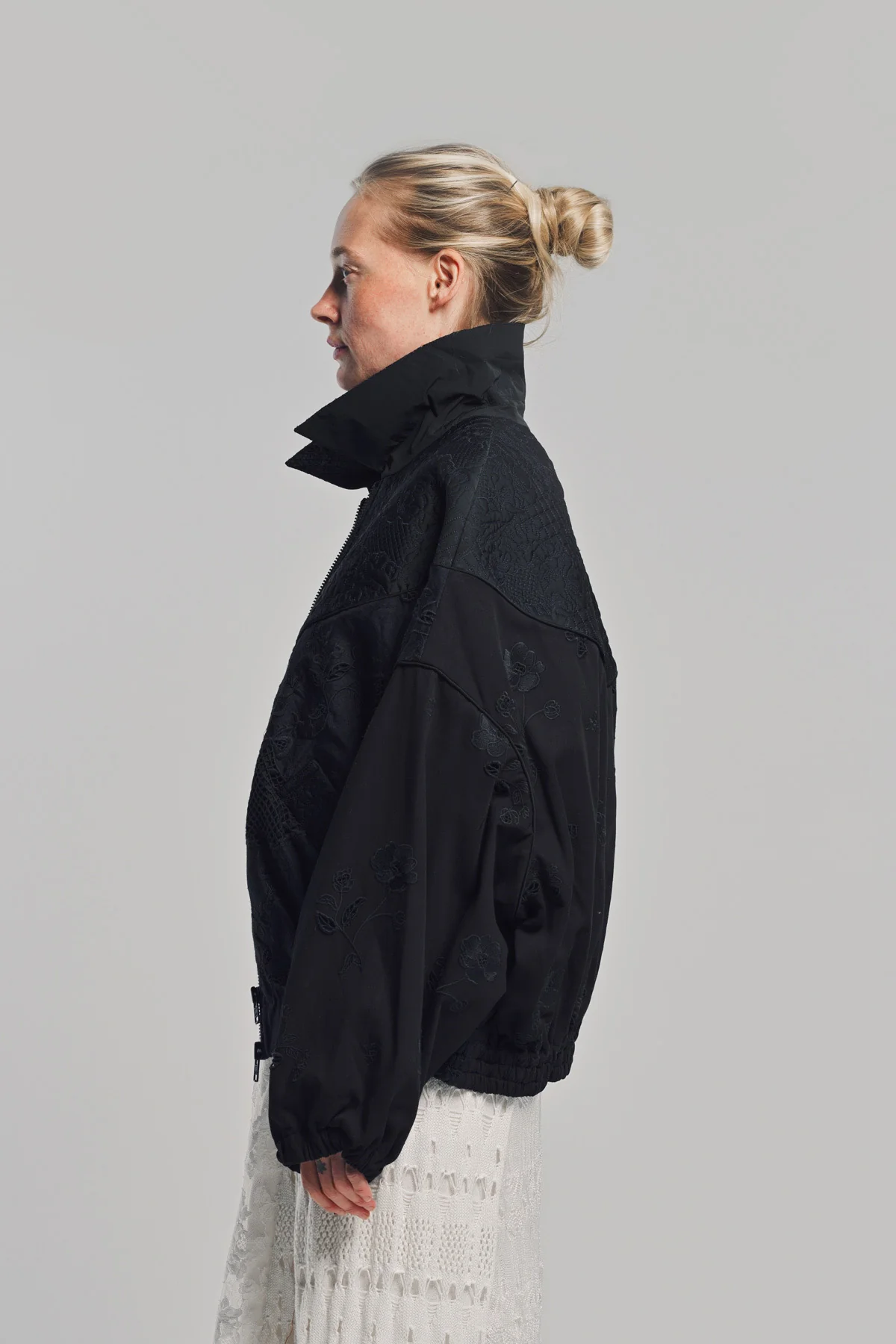 CAROLINE HU | COLLAGING EMBROIDERED JACKET - Image 3