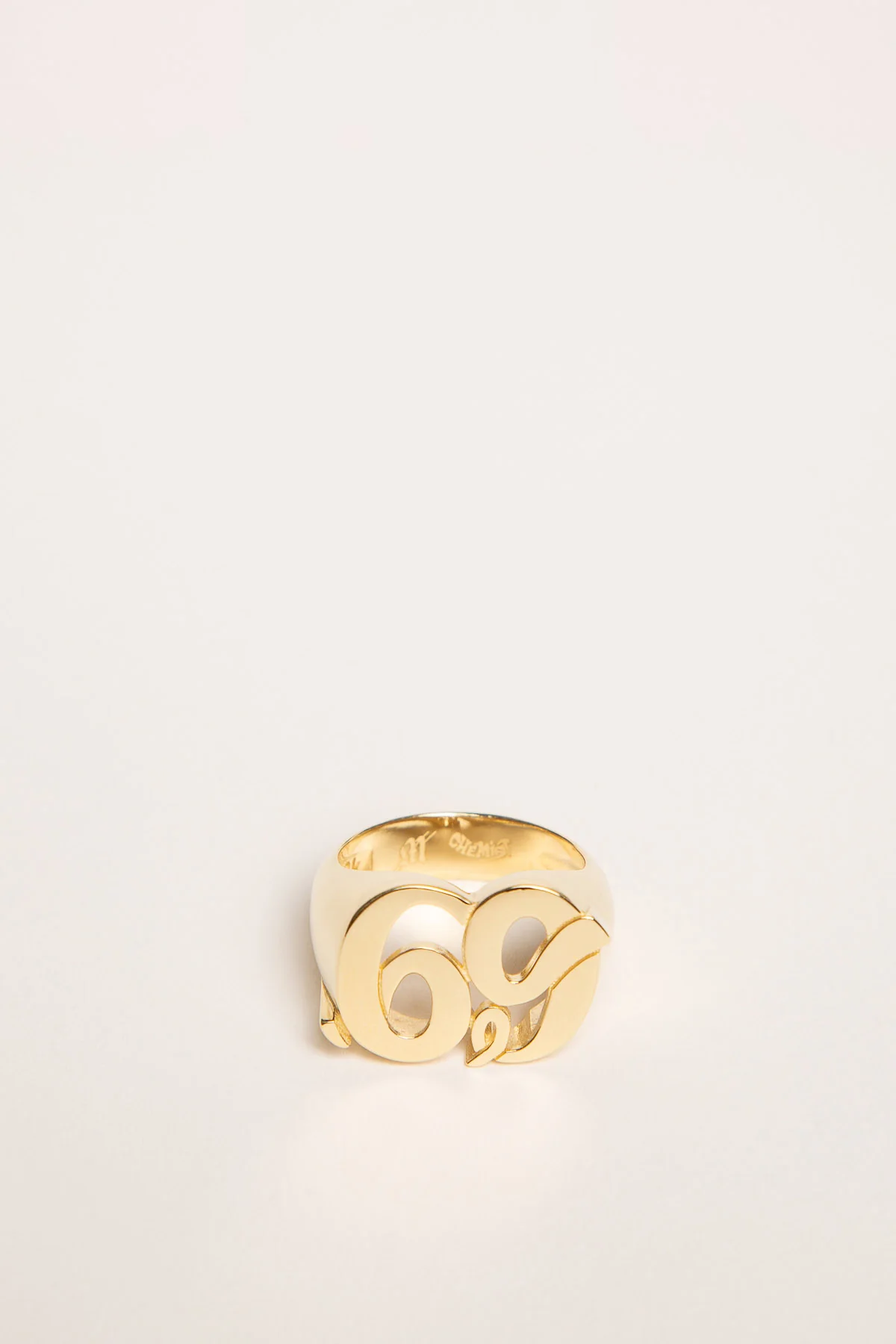 CHEMIST | YELLOW GOLD L FACE 69 RING