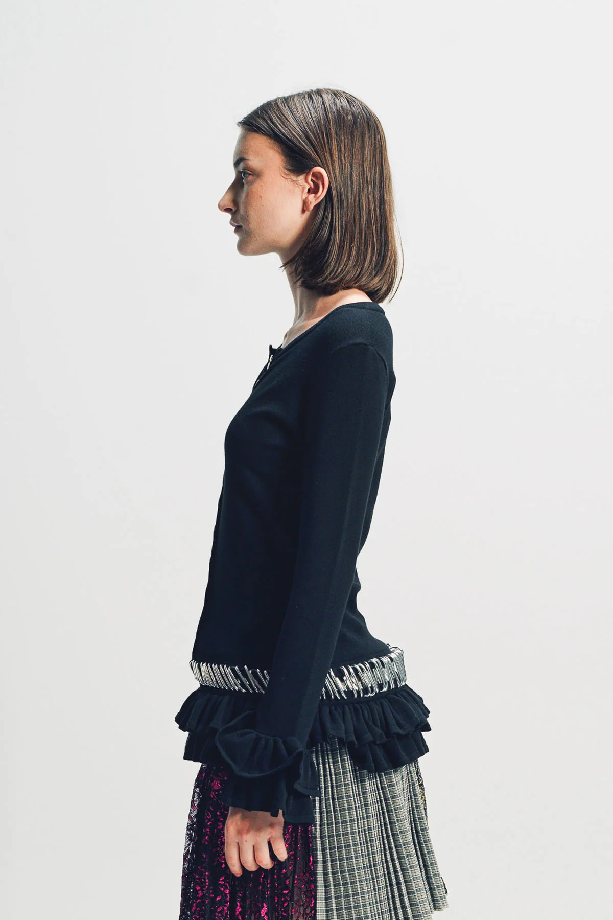 CHOPOVA LOWENA | RUFFLE CARABINER CARDIGAN - Image 3