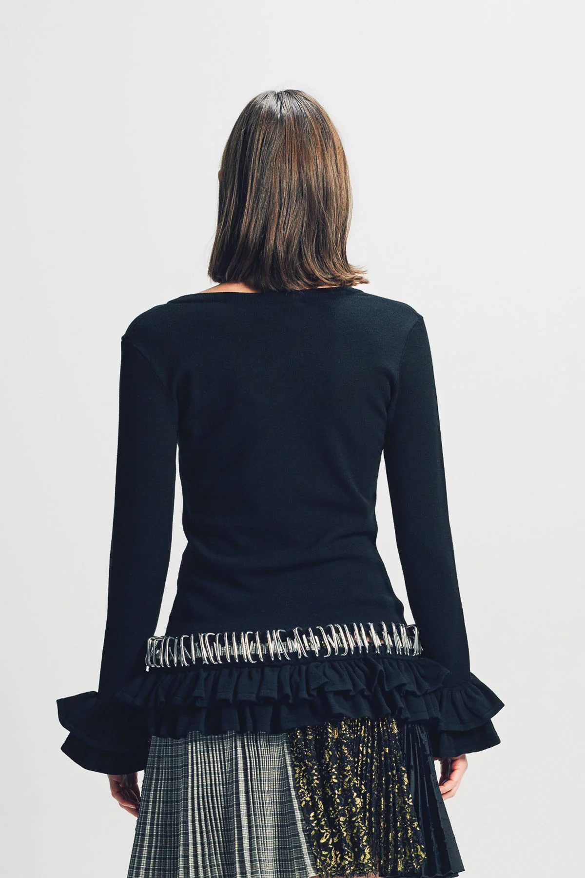 CHOPOVA LOWENA | RUFFLE CARABINER CARDIGAN - Image 4