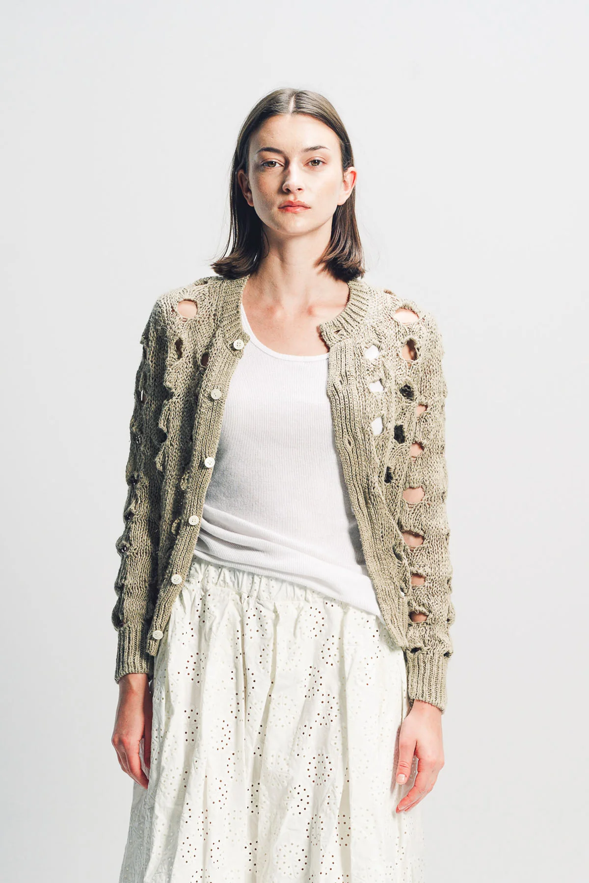 COMME DES GARCONS | HEMP PATTERN CARDIGAN - Image 2