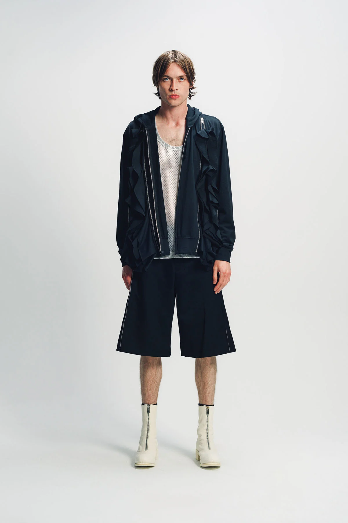 COMME DES GARCONS HOMME PLUS | DOUBLE ZIP HOODIE