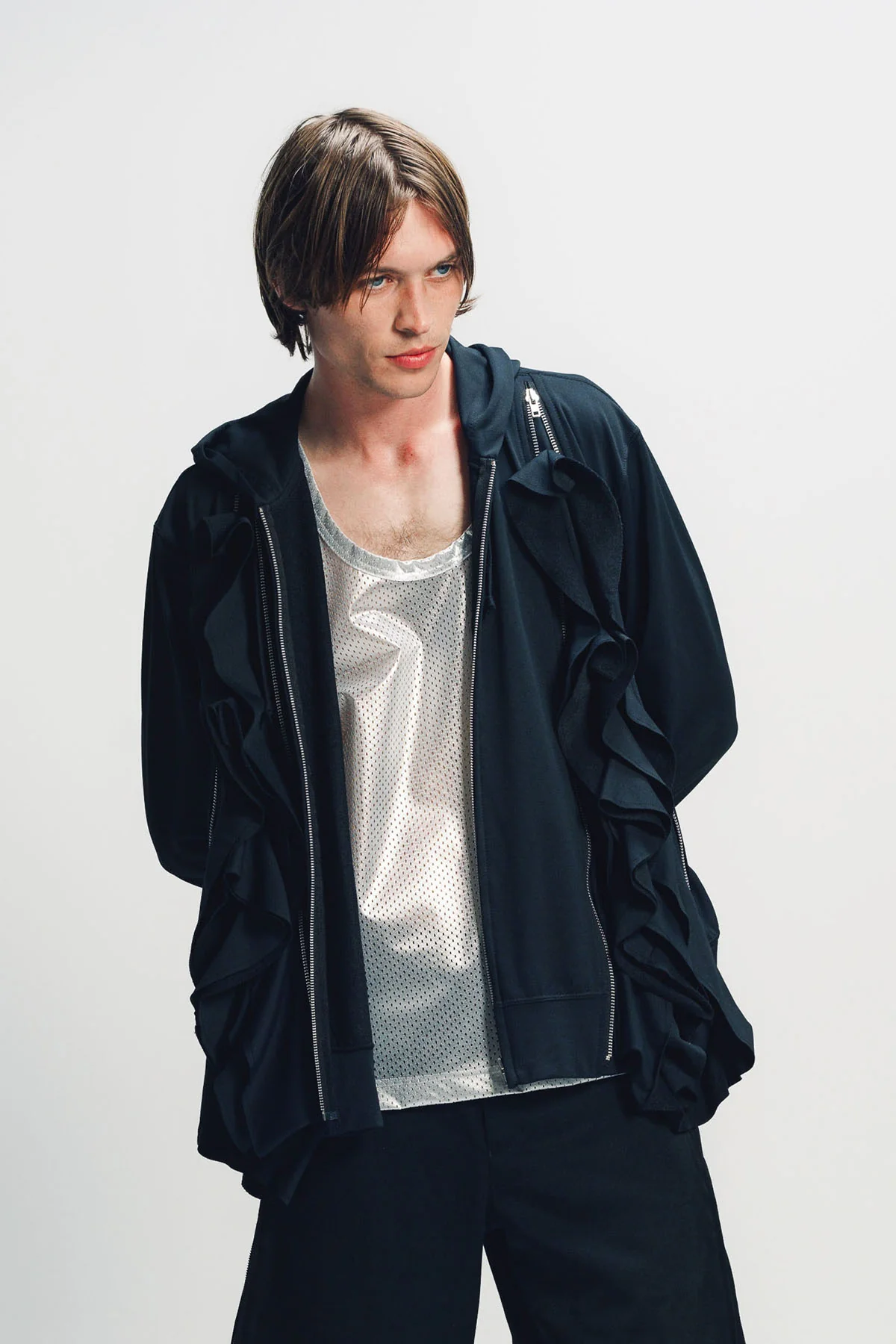 COMME DES GARCONS HOMME PLUS | DOUBLE ZIP HOODIE - Image 2