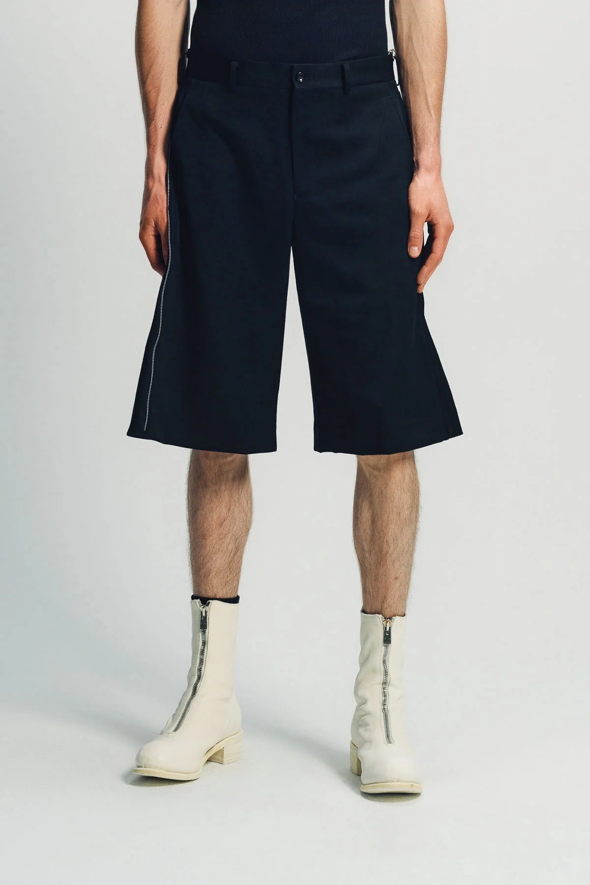 COMME DES GARCONS HOMME PLUS | SIDE ZIP SHORTS - Image 2