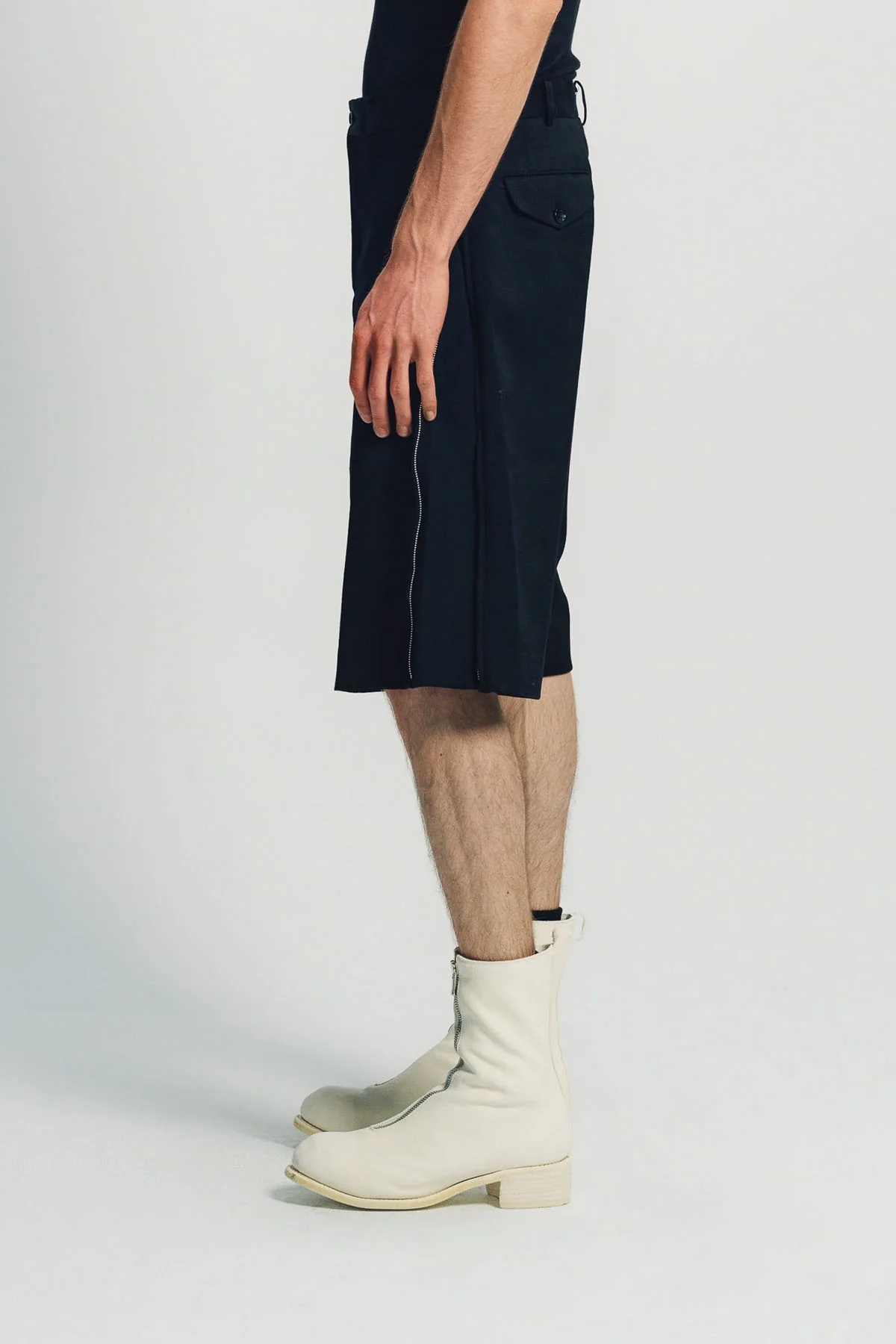COMME DES GARCONS HOMME PLUS | SIDE ZIP SHORTS - Image 3