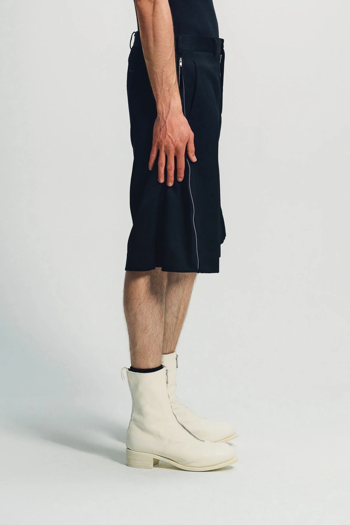 COMME DES GARCONS HOMME PLUS | SIDE ZIP SHORTS - Image 5