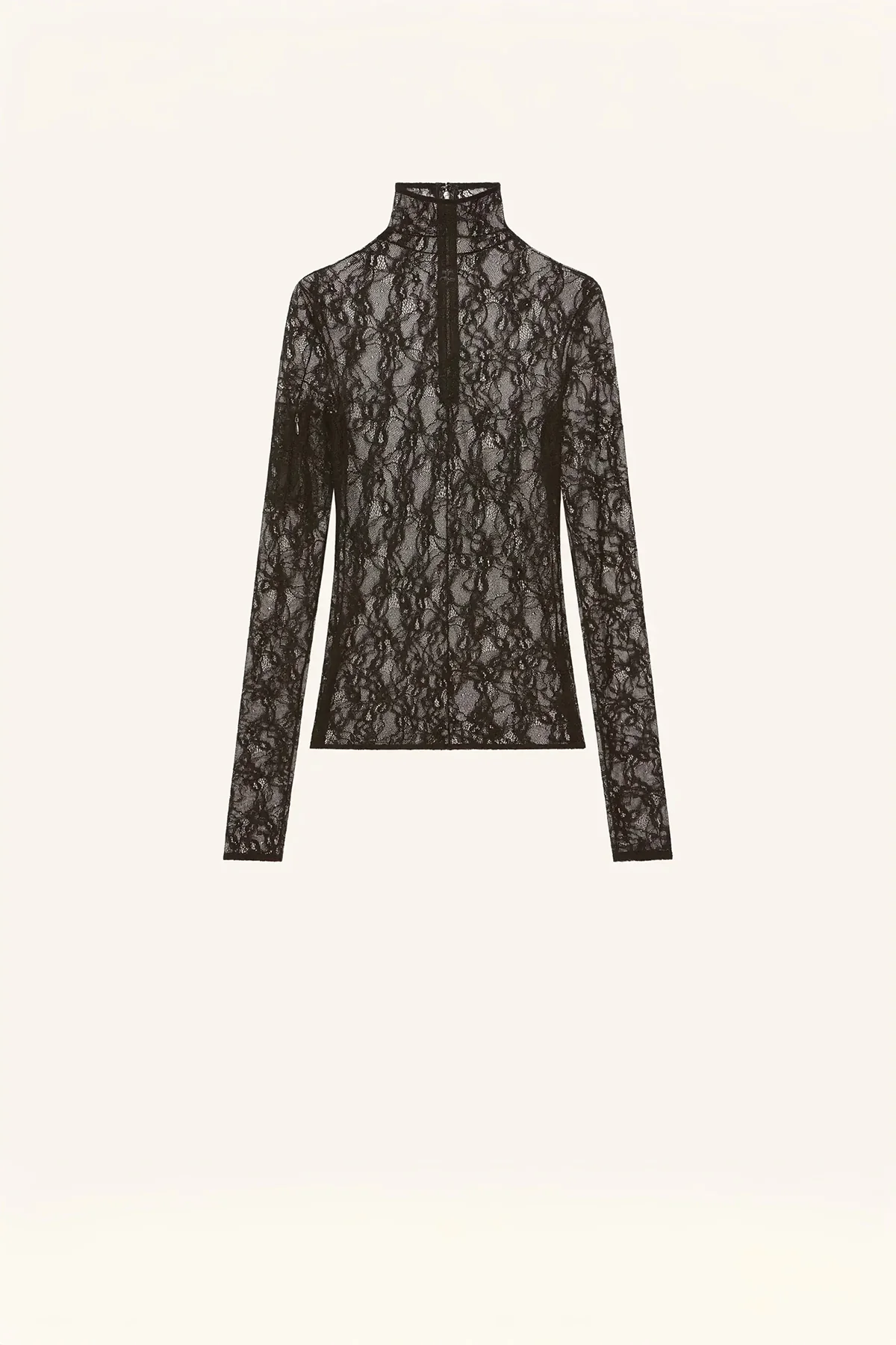 COURRÈGES | LACE MOCKNECK TOP