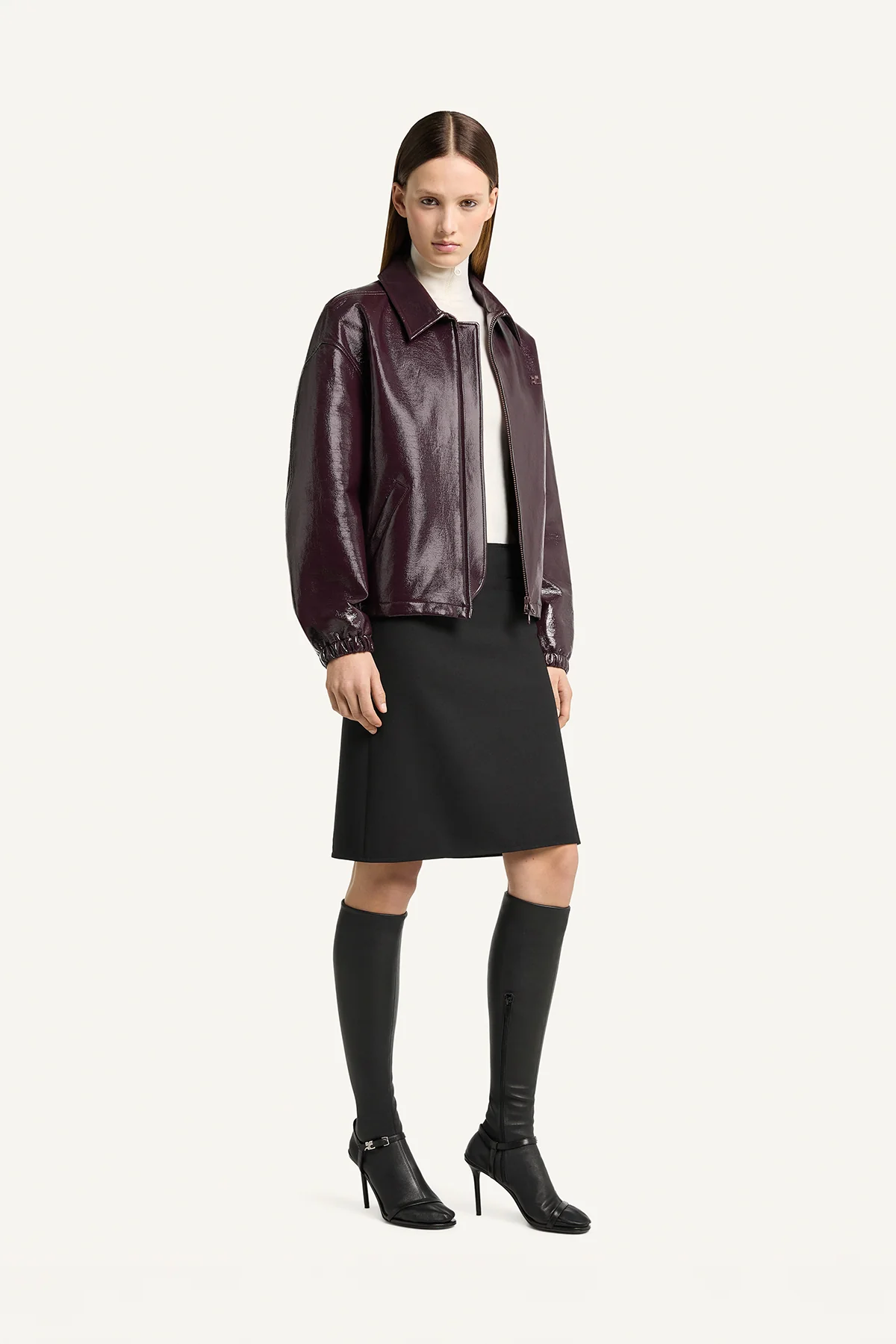 COURRÈGES | Vinyl Bomber Jacket - Image 3