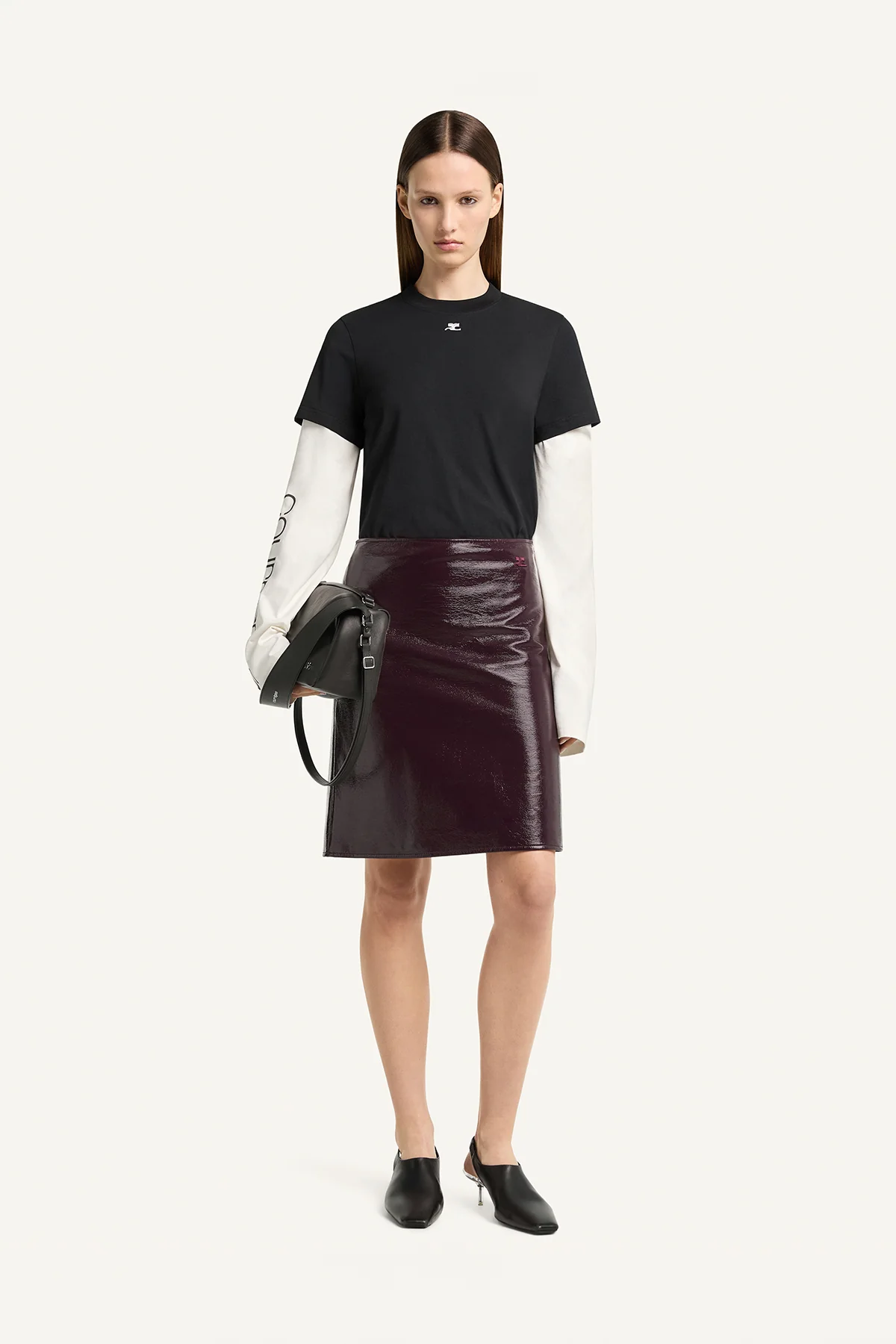 COURRÈGES | Vinyl Skirt - Image 2