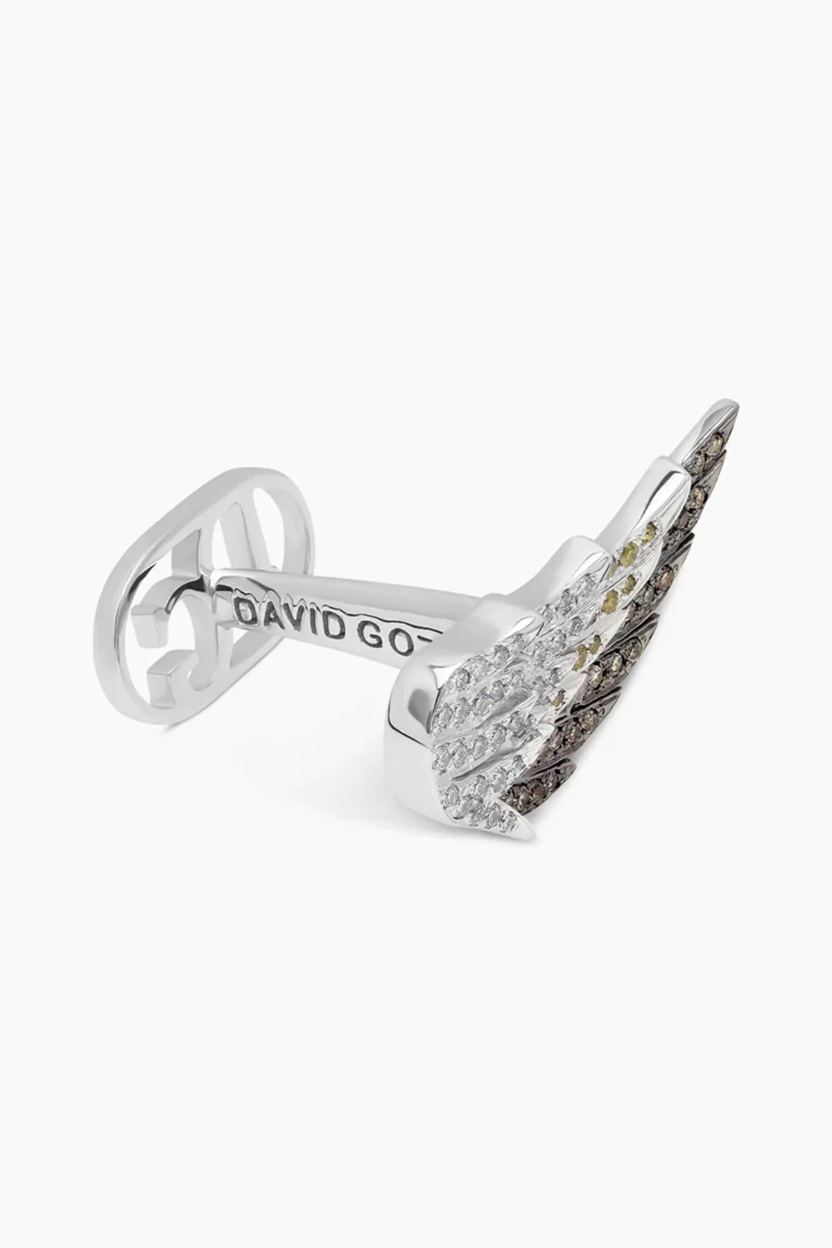 David Gotlib | 18kwg Diamond Wings Cufflinks - Image 3