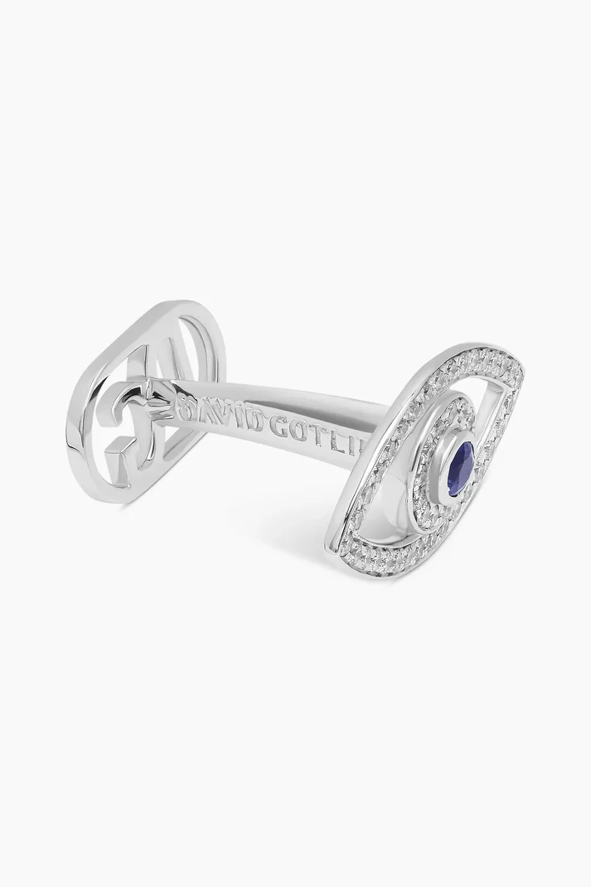 David Gotlib | 18kwg Lucky Eye Cufflinks - Image 3