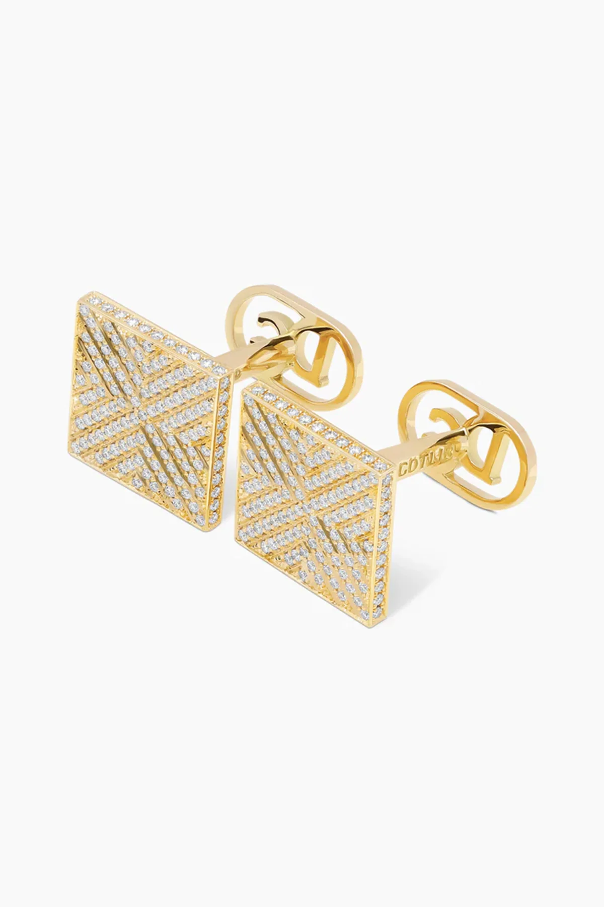 David Gotlib | 18kyg Mosaic Cufflinks - Image 5
