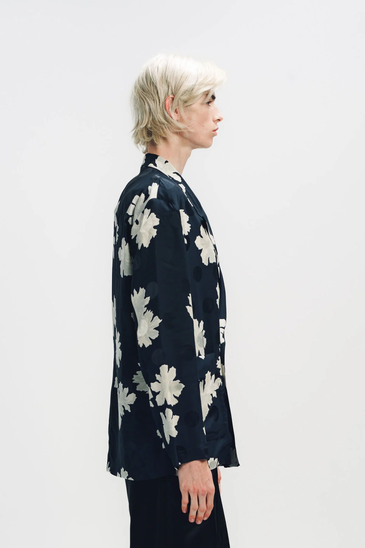 DRIES VAN NOTEN | FLORAL DOUBLE BREASTED LONG SLEEVE SHIRT - Image 5
