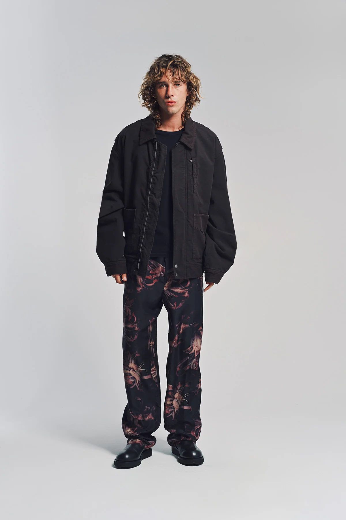 DRIES VAN NOTEN | OVERDYED DOUBLE WEAVE JACKET