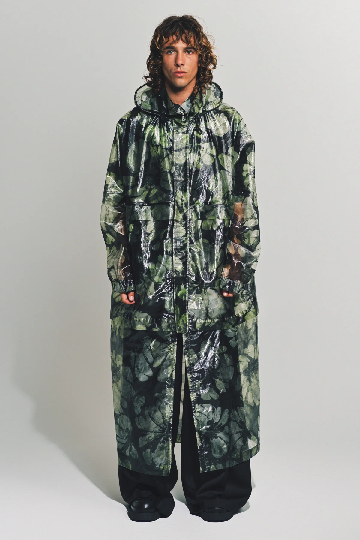 DRIES VAN NOTEN | PRINTED HOODED COAT - Image 2