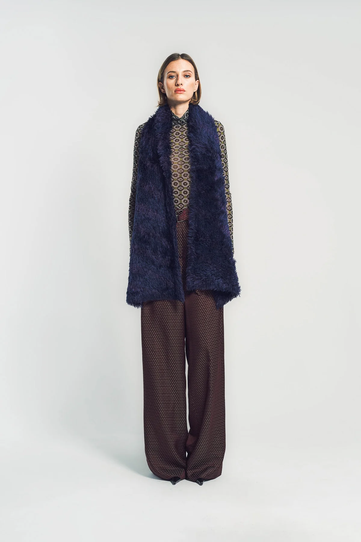 DRIES VAN NOTEN | STRIPE FUZZY SCARF