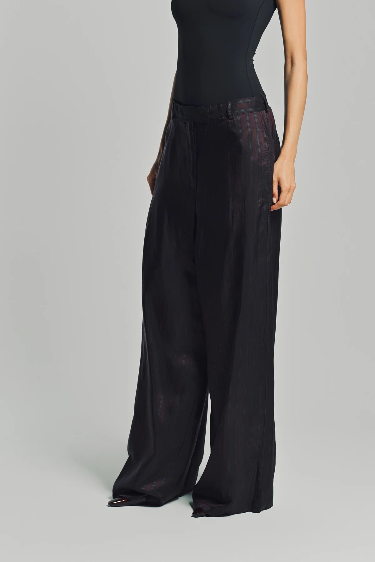 DRIES VAN NOTEN | WIDE LEG STRIPE PANTS - Image 3