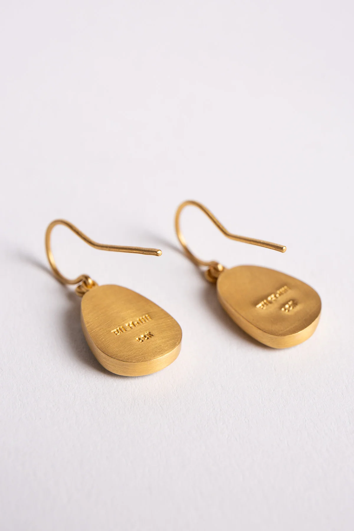 ELI HALILI | YELLOW GOLD & DOUBLE ROSE AQUAMARINE EARRINGS - Image 2