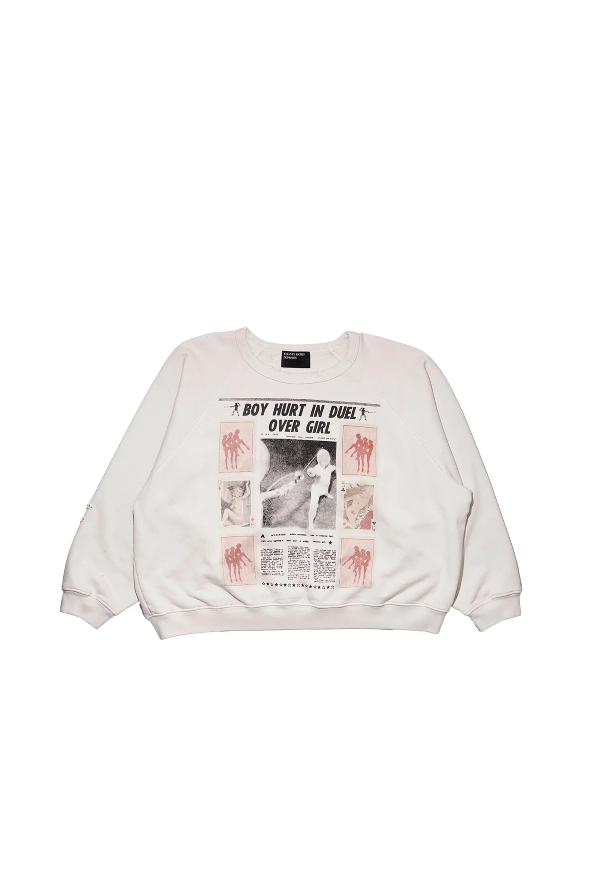 Enfants Riches Déprimés | Boy Hurt in Duel Raglan Crewneck